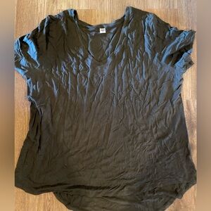 Old navy green v-neck luxe tee shirt top XXL NEW